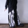 【Remake】"Docking Lace-Up" adidas × faded glory denim docking lace up wide baggy denim pants