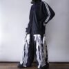 【Remake】"Docking Lace-Up" adidas × LANDS END denim docking lace up wide baggy denim pants