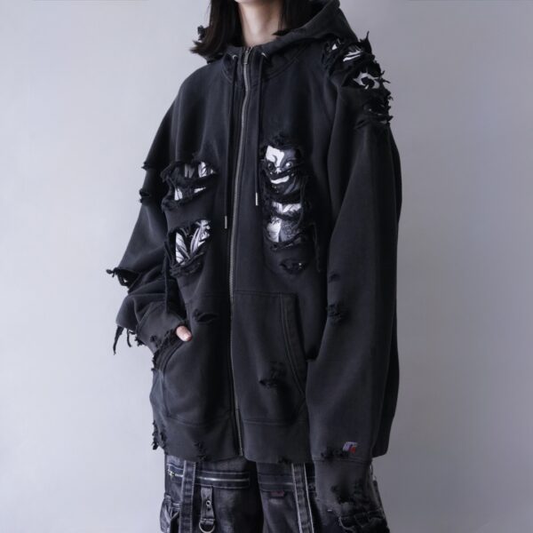【Remake】"デスノート×ボロ" crush "OTAKU" custom parka