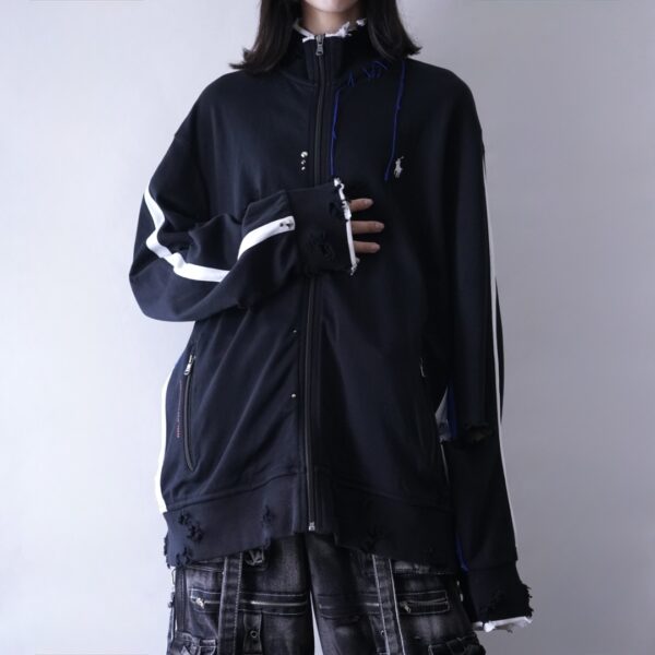 【Remake】"Crush × Studs & embroidery" RalphLauren sweat track jacket