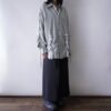 【Remake】"Lace-Up" pistàcchio green shirt