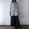 【Remake】"Lace-Up" pistàcchio green shirt