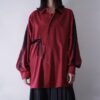 【Remake】"Lace-Up" burgundy shirt