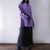 【Remake】"Lace-Up & Lace Docking" lavender purple shirt