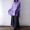 【Remake】"Lace-Up & Lace Docking" lavender purple shirt