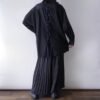 【Remake】"Lace-Up & Lace Docking" black shirt