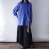 【Remake】"Lace-Up" beautiful blue shirt