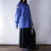 【Remake】"Lace-Up" beautiful blue shirt