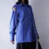 【Remake】"Lace-Up" beautiful blue shirt