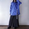 【Remake】"Lace-Up" beautiful blue shirt