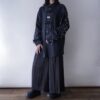 【Remake】"Lace-Up & China" multi code black shirt