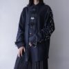 【Remake】"Lace-Up & China" multi code black shirt