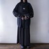 【Remake】"Lace-Up & China" multi code black shirt