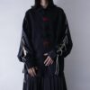 【Remake】"Lace-Up & China" black × red shirt