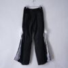 【Remake】"Docking Lace-Up" adidas × faded glory denim docking lace up wide baggy denim pants