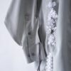 【Remake】"Lace-Up" pistàcchio green shirt
