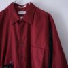 【Remake】"Lace-Up" burgundy shirt
