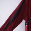 【Remake】"Lace-Up" burgundy shirt