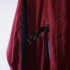 【Remake】"Lace-Up" burgundy shirt