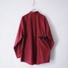 【Remake】"Lace-Up" burgundy shirt