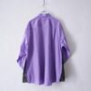 【Remake】"Lace-Up & Lace Docking" lavender purple shirt