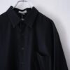 【Remake】"Lace-Up & Lace Docking" black shirt