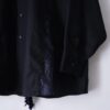 【Remake】"Lace-Up & Lace Docking" black shirt
