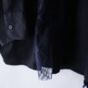 【Remake】"Lace-Up & Lace Docking" black shirt