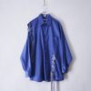 【Remake】"Lace-Up" beautiful blue shirt