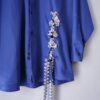 【Remake】"Lace-Up" beautiful blue shirt