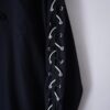 【Remake】"Lace-Up & China" multi code black shirt