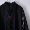 【Remake】"Lace-Up & China" black × red shirt