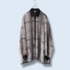 【送料無料】tape & animal pattern see-through shirt