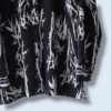 【送料無料】black × white pattern shirt