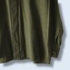 【送料無料】moss green flyfront embroidery shirt