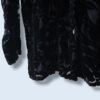 【送料無料】floral black velours × see-through shirt