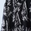 【送料無料】black × white pattern shirt