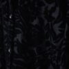 【送料無料】floral black velours × see-through shirt