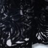 【送料無料】floral black velours × see-through shirt