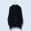 【送料無料】mini arabesque pattern velours × see-through shirt