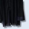 【送料無料】satin × see-through shirt