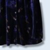 【送料無料】dark blue gold flower art velours shirt