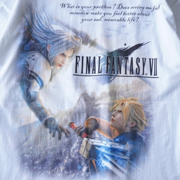 "クラウドvsセフィロス / FINAL FANTASY Ⅶ" double side print tee