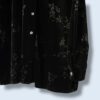 【送料無料】glossy moss green velours shirt