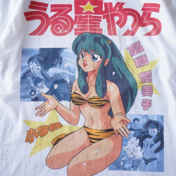 "うる星やつらの大満足リャンメン" double side print tee