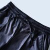 "フェイクレザーの超ワイドパンツ"