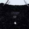 【送料無料】mini arabesque pattern velours × see-through shirt
