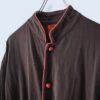 【送料無料】brown × orange China shirt