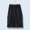 "メンズ提案スカートの珍品" black denim cargo skirt