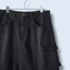 "メンズ提案スカートの珍品" black denim cargo skirt